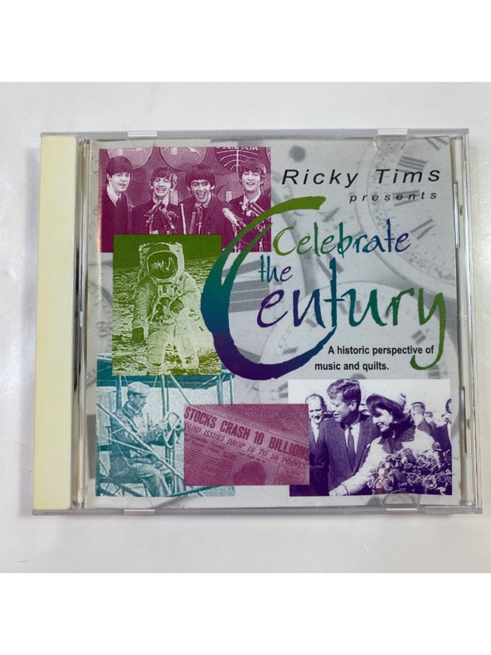 Ricky Tims - Celebrate The Century CD 2000 Music & Quilts Stone Mission Label